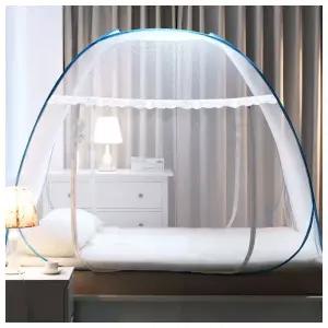 [리빙피스] 미세촘촘 원터치 모기장(180x200cm) (레이스)