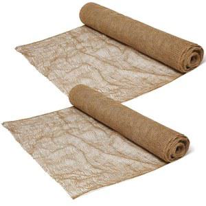 리아크럼 2개 48인치 X 60피트의 총 침식 제어 담요 벌랩 그물망 메쉬 라이너 블랭킷 루즈 위브 플랜터 롤을 사용하여 침대 토양을 절약할 수 있습니다