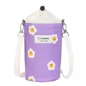 (힘찬)AMBP33 퍼플물병파우치 병가방 병케이스 보냉 목걸이 병끈파 통파 통가방 통케이스