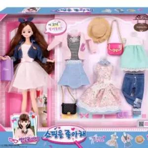 열일곱 미미 쇼핑을 좋아해 인형 옷입히기 피규어 장난감