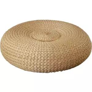 원적외선 자연색 깔개 스툴 쑥좌훈 온열 전립선 순환 쑥뜸 방석 수제 라탄