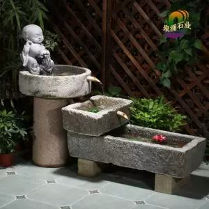 돌 여물통 수반 수조 심플 조경 야외 장 절연병 돌연못