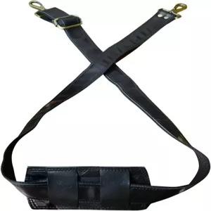 가방용 M G 풀 그레인 가죽 조절 가능한 어깨 스트랩 - 60인치 패딩 교체 크로스바디 골드 스위블 훅 포함