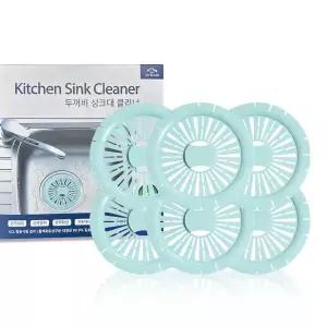 두꺼비 싱크대 배수구 클리너 항균 탈취 세정 편백나무향 15g 6개