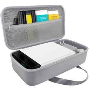 리엔 픽스컷 S1 프린터용 칸카 수납 케이스 - 포토 스티커 프린터 다이 커팅 기계 블레이드/잉크 카트리지 일체형 회색 보호대 하나에 장착