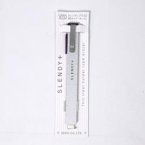 [2개구성] 디자인 프리미엄 실버 일본 정밀 EE 디자이너 홀더 지우개 슬림 SLENDY 직수입 초 LWFJFJUR