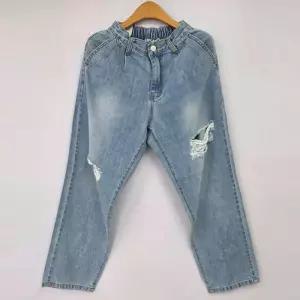 빅사이즈 603 시니컬워싱연청팬츠 DLOU304