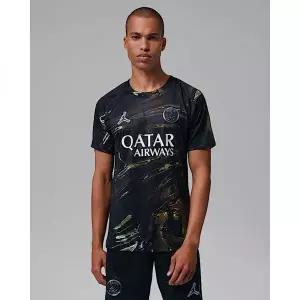 [나이키]파리 생제르맹 2026 스타디움 나이트 에디션 남성 조던 드라이 핏 축구 저지 - 블랙화이트블랙 I