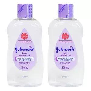 존슨즈 베이비 베드타임 오일 300ml X 2개 베이비오일 존슨즈베이비오일