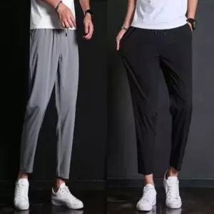 고무줄 여름 편한 남자 팬츠 쿨링 슬랙스 긴바지