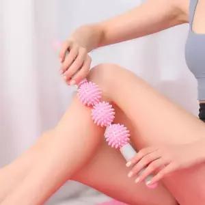 3구 롤링 마사지 스틱 다리 마사지봉 종아리 롤러