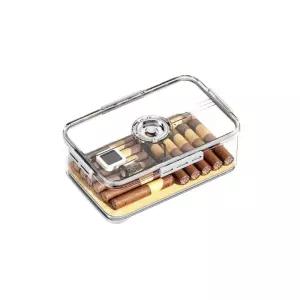 시가휴미더 시가렛 케이스 보관함 상자 온습도 조절 밀폐 투명