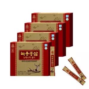[셀러허브]고려홍삼중앙회 녹용홍삼농축스틱골드 30포 x 4박스 (쇼핑백포함) (S46613370)
