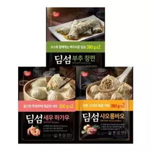 [G]동원 딤섬 새우하가우 300g x 4개 + 부추창펀 390g x 2개/샤오롱바오 선택