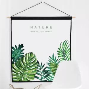 BS   포스터 몬스테라아레카야자 L 벽 꾸미기 장식 창문 가리개 가림막   식물