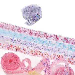 패션잡화 VL77RA78 스팽글 글리터 데코스티커 1.5x920cm 6종