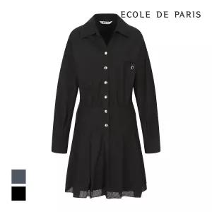 [에꼴드파리/드라로얄] 플리츠밑단 원피스_RB39WOAM07Z