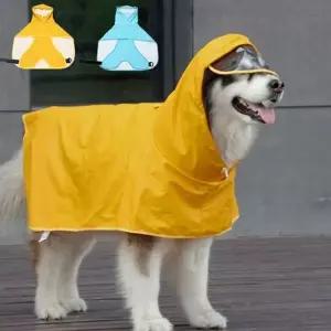 후드 강아지 우비 비옷 강아지 레인코트 바람막이 산책용 대형견