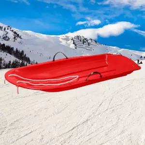 플라스틱 눈썰매 레드/사계절 실내 야외 썰매장 얼음 겨울 놀이도구 놀잇감