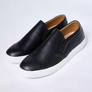 남성메쉬슬립온 뱀피 슬립온 남성 운동화 밴딩 끈없는 신발 키높이