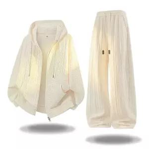 남친 투피스 긴팔세트 츄리닝 세트 봄가을 카디건 후드 티 코디 원픽3