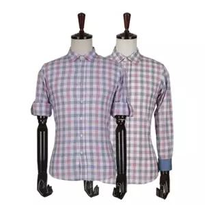 체크셔츠 남자남방 가을 무지 솔리드 긴팔 남녀공용