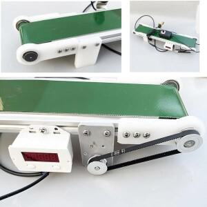 100x700mm 소형 데스크탑 컨베이어 벨트 자동 카운터 생산 라인 용 DIY 마찰 실험 장치