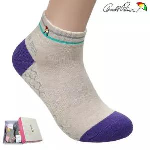 [마이모노샵][마이모노샵] 골프 데일리 로고자수 컬러배색 단목 숙녀양말 5매입 덧신 (17253854)