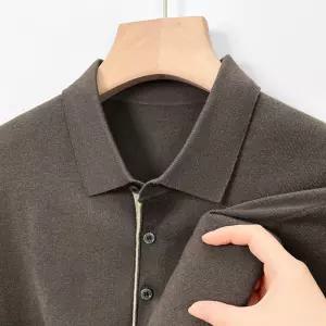 니트 울 이너 가을 솔리드 울함유 남자니트 얇은 칼라넥 추동 터틀넥 스웨터 원템3