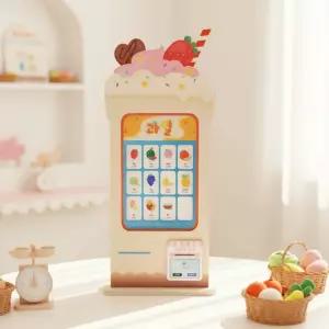 퍼니크 스탠드 키오스크 원목 결제놀이 장난감 가게놀이 메뉴 주문 결제 경제교육 역할놀이