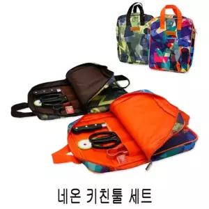 수저세트 레저 야영용품 파우치+가위+집게+미니도마+칼 스포츠