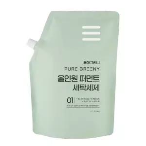 퓨어그리니 향기좋은세제 리필 고농축 순비누 세탁세제 EM 천연
