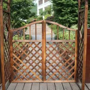 울타리 문 방향성 오픈 나무 무타공 출입 강아지 펫도어