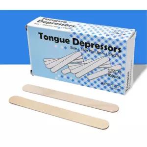 병원 일회용 비멸균 나무 설압자 스틱100p 검진용품 노인병원 의료용