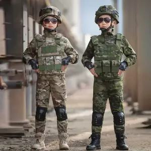 특공군복 훈련 특수부대 긴팔 코스프레 의상 어린이