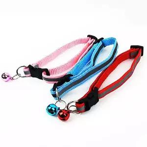 고양이 방울 목줄 목걸이 세트 강아지 개인식표