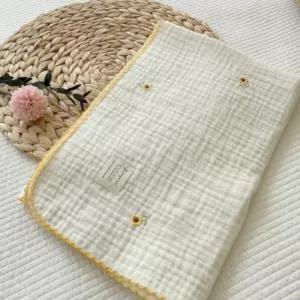 제이앤제나 아기이불 거즈 출산 선물 썬플라워 90X70