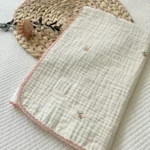 제이앤제나 아기 애착이불 거즈 블랭킷 올리브 90X120