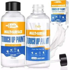 터치업 페인트 - 3.5온스 매트 및 글로스 화이트 펜으로 긁힘 칩 욕조의 균열 타일 에나멜 아크릴 벽 바닥