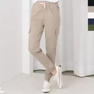 [라일리여성의류] Rly TBZ GPP L82 여자린넨카고조거팬츠