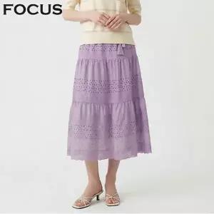 [포커스] [2SET] 펀칭 자수 티어드 스커트_VF6M1SK8261