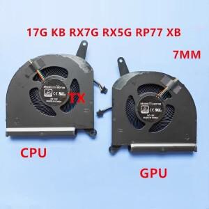Gigabyte Aorus 15P 15G 17P 17G XC XB RX7G RP77 XA XD OLED SA AERO 용 새 CPU 팬 7mm
