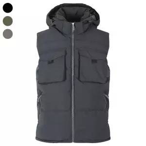 남자 겨울 두툼한 충전재로 강력한 보온 패딩조끼 IE-L-VEP-WK-4002-차콜