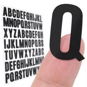 컷팅스티커 알파벳 컷팅 스티커 블랙 A-Z 높이 2.5cm 이니셜 네임
