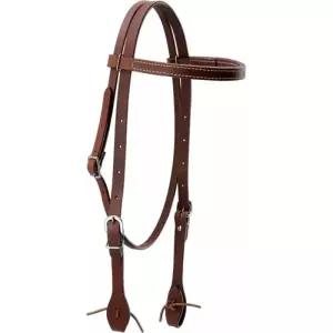 목장 작업 트레일 라이딩 및 훈련을 위한 독앤 웨스턴 호스 커브 브리들 헤드스톨 오일 태닝 풀 그레인