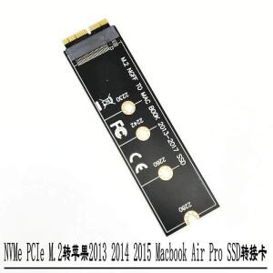 M2 SSD 어댑터 PCIE NVME 컨버터 카드 애플 호환  맥북  프로 2013 2017년형 A1465 A1398 A1502 A1419 호환