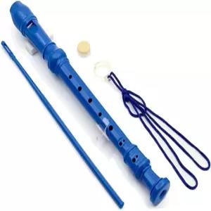 루이조트왓 레코더 초보자를 위한 악기 영어 고음 청소봉 포장 봉투 파란색 포함