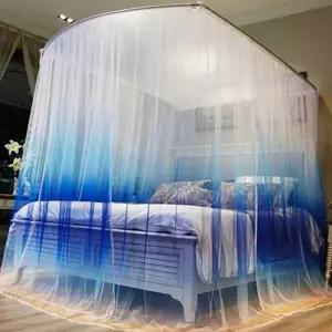 사각 모기장 접이식 원터치 텐트 침대 모기장 2인용 침대용 캐노피