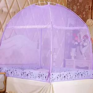 아기 모기장 일체형 캐노피 텐트형 침대 모기장 바닥 가족 자립형