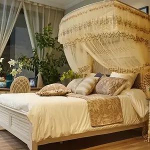 캐노피 모기장 원터치 프레임 아기 침대 모기장 여름